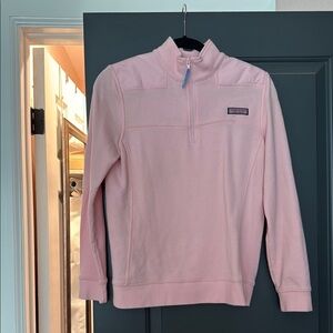 Vineyard Vines Pink Quarter-Zip Sweatshirt